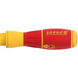 Wiha Tournevis E speedE II électrique Rouge/Jaune, 7 pièces avec slimBits, Batterie incluse