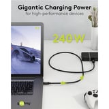 goobay Câble USB4 Version 2.0, connecteur USB-C > connecteur USB-C, 80Gbit/s Noir