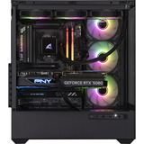 ALTERNATE Custom PC Series • Red Thunder Elements, PC gaming Noir/transparent
