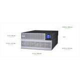 APC Easy UPS On-Line, 6000VA, Lithium-ion Noir/Argent, 6kVA/6kW, Lithium-ion, Rack/Tour 5U, 230V, Borniers, Double-conversion (en ligne), 6 kVA, 6000 W, Sinus, 120 V, 300 V