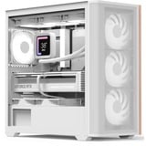 Aerocool D301A Mini Tower Blanc, Bois, boîtier pc Blanc | 1x USB-A | 1x USB-C | RGB