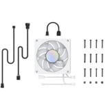 Alphacool Apex Stealth Metall Aurora 120, Ventilateur de boîtier Blanc