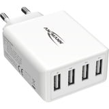 Ansmann HC430 Blanc Intérieure chargeur Blanc, Intérieure, Secteur, 5 V, Blanc