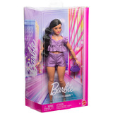  Barbie Deluxe Style en tenue métallique violette, Poupée 