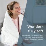 Beurer Couverture chauffante HD 82 Helsinki, Couvertures chauffantes Blanc