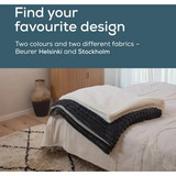 Beurer Couverture chauffante HD 82 Helsinki, Couvertures chauffantes Blanc