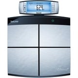 Beurer Pèse-personne d'analyse corporelle BF 105 Body Complete, Balance Acier inoxydable brossé/Noir