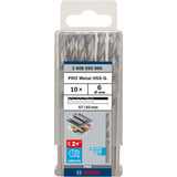 Bosch PRO Metal foret hélicoïdal HSS-G, Ø 6mm, Perceuse 