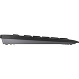 CHERRY Stream Desktop Recharge clavier Souris incluse Universel RF sans fil QWERTY Anglais britannique Noir set de bureau Noir, Layout UK (QWERTY), Technologie SX, 100%, Taille réelle (100 %), Sans fil, RF sans fil, QWERTY, Noir, Souris incluse