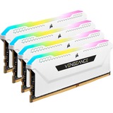 Corsair 32 Go DDR4-3200 Quad-Kit, Mémoire vive Blanc, CMH32GX4M4E3200C16W, Vengeance RGB PRO SL, XMP 2.0