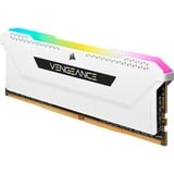 Corsair 32 Go DDR4-3200 Quad-Kit, Mémoire vive Blanc, CMH32GX4M4E3200C16W, Vengeance RGB PRO SL, XMP 2.0