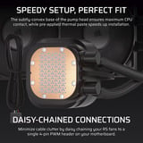 Corsair NAUTILUS 360 LCD Reconditionné, Watercooling Noir