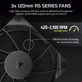 Corsair NAUTILUS 360 LCD Reconditionné, Watercooling Noir