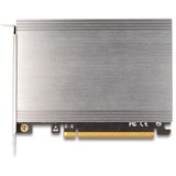DeLOCK Carte PCI Express x16 vers 4x NVMe M.2 Key interne, Carte d'interface 