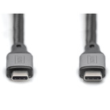 Digitus Câble USB4 Gen 2x2, connecteur USB-C > connecteur USB-C, 20 Gbit/s Noir/gris
