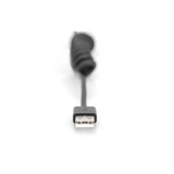 Digitus Câble en spirale USB 2.0 USB-A > USB-C Noir