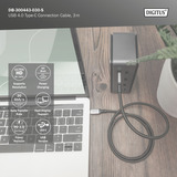 Digitus DB-300443-030-S, Câble Noir/gris