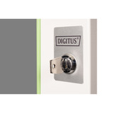 Digitus Porte avant en verre pour armoire murale 19" 20U série Unique, Panneau avant Gris