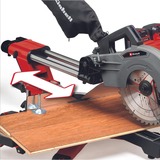 EINHELL Scie à onglets et à tronçonner sans fil TE-SM 36/10 L Li-Solo, 36 Volt (2x18V), Coupe-et scie à onglet Rouge