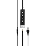EPOS | Sennheiser IMPACT SC 635 USB, Casque/Écouteur Noir/Argent