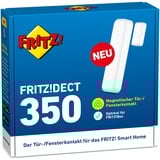 FRITZ! FRITZ!DECT 350, Détecteur d'ouverture Blanc, DECT 350, Mural, Sans fil, 1880 - 1900 MHz, 250 mW, 40 m, Blanc