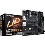 GIGABYTE Carte mère A520M DS3H V2 - Prend en charge les processeurs AMD Ryzen série 5000 AM4, jusqu'à 4733 MHz DDR4 (OC), PCIe 3.0 x16, LAN GbE, USB 3.2 Gen 1 carte mère socket AM4 jusqu'à 4733 MHz DDR4 (OC), PCIe 3.0 x16, LAN GbE, USB 3.2 Gen 1, AMD, Emplacement AM4, AMD Ryzen 3000 Series, AMD Ryzen Threadripper 3000 Series, AMD Ryzen Threadripper PRO 3000 WX-Series, Emplacement AM4, 128 Go, DDR4-SDRAM