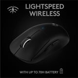 Logitech Pro X Superlight souris Droitier RF sans fil 25600 DPI, Souris gaming Noir, Droitier, RF sans fil, 25600 DPI, 1 ms, Noir