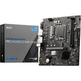 MSI PRO H610M-G WIFI DDR4 carte mère Intel H610 LGA 1700 micro ATX carte mère socket 1700 Intel, LGA 1700, Intel® Celeron®, Intel® Pentium®, Intel® Pentium® Gold, LGA 1700, DDR4-SDRAM, 64 Go