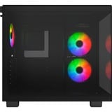 Montech  boîtier midi tower Noir | 2x USB-A | 1x USB-C | RGB | Verre Trempé