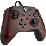 PDP 049-012-EU-RD accessoire de jeux vidéo Noir, Rouge USB Manette de jeu Analogique/Numérique Xbox, Xbox One Rouge/transparent, Manette de jeu, Xbox,Xbox One, Croix directionnelle, Touche Partage, Analogique/Numérique, Avec fil, USB