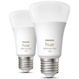 Philips Hue 8719514291317A Éclairages intelligents, Lampe à LED Philips Hue White and Color ambiance 8719514291317A, Ampoule intelligente, Bluetooth/Zigbee, Blanc, LED, E27, A60