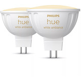 Philips Hue White Ambiance MR16 Smarter Spot pack double 400 lm, Lampe à LED 