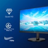 Philips V Line 275V8LA/00 écran plat de PC 68,6 cm (27") 2560 x 1440 pixels Quad HD LED Noir Moniteur  Noir, 68,6 cm (27"), 2560 x 1440 pixels, Quad HD, LED, 4 ms, Noir