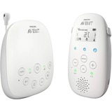 Philips Écoute-bébé DECT, connexion 100 % privée, 0 interférence, Moniteur pour bébé Blanc, connexion 100 % privée, 0 interférence, 330 m, 50 m, 330 m, Gris, Blanc, LCD, Secteur, Batterie