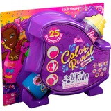  Poupée Barbie Color Reveal paillettes ! Changement de cheveux paillettes bleues 