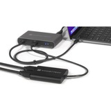 Sonnet USB3-DHDMI câble vidéo et adaptateur USB Type-A 2 x HDMI Noir Noir, USB Type-A, 2 x HDMI, Mâle, Femelle, Droit, Droit