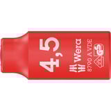 Wera 8790 A VDE Douille Zyklop, 4,5 mm, 1/4", Clés mixtes à cliquet Rouge/Jaune