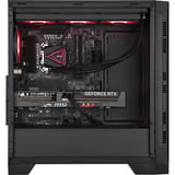 ALTERNATE Custom PC Series • Red Lucky Elements, PC gaming Noir