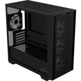 ASUS A21 PLUS Noir boîtier mini tower Noir | 2x USB-A | RGB | Verre Trempé