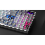 ASUS ROG Azoth 96 HE RGB clavier gaming Blanc, Layout DE (QWERTZ), ROG HFX V2, 96%, Avec fil &sans fil, USB + RF Wireless + Bluetooth, Magnetic-mechanical key switch, QWERTZ, LED RGB, Blanc