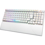 ASUS ROG Strix Scope II 96 RX Wireless clavier Gaming USB + RF Wireless + Bluetooth Blanc Blanc, Layout DE, ROG RX Red, 96%, Avec fil &sans fil, USB + RF Wireless + Bluetooth, Interrupteur à clé optique, LED RGB, Blanc