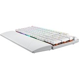 ASUS ROG Strix Scope II 96 RX Wireless clavier Gaming USB + RF Wireless + Bluetooth Blanc Blanc, Layout DE, ROG RX Red, 96%, Avec fil &sans fil, USB + RF Wireless + Bluetooth, Interrupteur à clé optique, LED RGB, Blanc