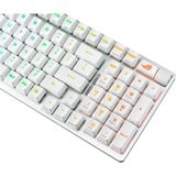 ASUS ROG Strix Scope II 96 RX Wireless clavier Gaming USB + RF Wireless + Bluetooth Blanc Blanc, Layout DE, ROG RX Red, 96%, Avec fil &sans fil, USB + RF Wireless + Bluetooth, Interrupteur à clé optique, LED RGB, Blanc
