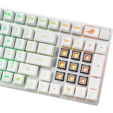 ASUS ROG Strix Scope II 96 RX Wireless clavier Gaming USB + RF Wireless + Bluetooth Blanc Blanc, Layout DE, ROG RX Red, 96%, Avec fil &sans fil, USB + RF Wireless + Bluetooth, Interrupteur à clé optique, LED RGB, Blanc