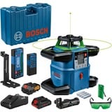 Bosch GRL 650 CHVG 70 m 500-540 nm (< 10mW), Laser rotatif Bleu, 70 m, 1,5 mm/m, 8,5°, 650 m, 600 tr/min, 360°