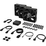 Corsair RX120 MAX Thick, Ventilateur de boîtier Noir, 3 pièces, connecteur de ventilateur PWM à 4 broches