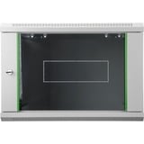 Digitus Armoire murale 483 mm, 12 UH, Armoire informatique Gris clair