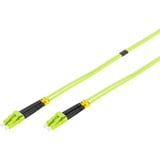 Digitus Câble de raccordement LWL, duplex, connecteur LC > LC, multimode OM5 Vert clair