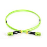 Digitus Câble de raccordement LWL, duplex, connecteur LC > LC, multimode OM5 Vert clair