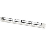 Digitus Panneau modulaire, 24 ports RJ-45, Panneau de brassage Argent